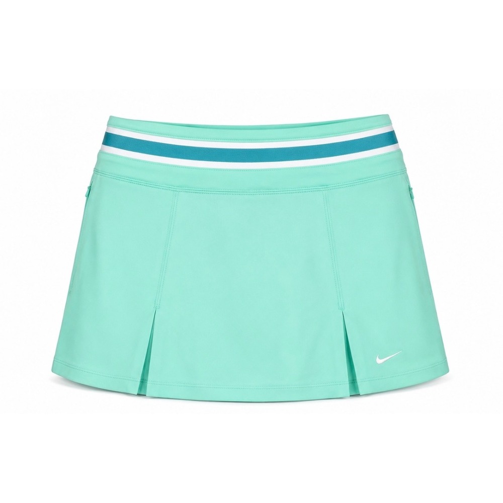 Nike Court Dri-FIT Tennis Skirt Mint Green Pleated Athletic Skort XS